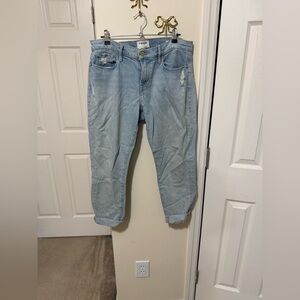 Frame Denim Light Wash Boyfriend Jeans